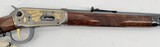WINCHESTER AMERICAN HISTORICAL FOUNDATION CENTENNIAL 94 GRADE I GOLD INLAY & ENGRAVED 61/100 W/ GLASS PRES CASE & ORIG BOX & AMMO .30-30 WIN - 16 of 25
