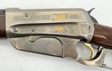 WINCHESTER 1895 LEVER ACTION HIGH GRADE GOLD INLAY/ENGRAVED SS/BLUE ORIG BOX & PAPERS .30-06 SPRG - 8 of 21