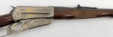 WINCHESTER 1895 LEVER ACTION HIGH GRADE GOLD INLAY/ENGRAVED SS/BLUE ORIG BOX & PAPERS .30-06 SPRG - 11 of 21