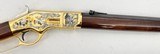 UBERTI TAYLORS & CO AMERICA REMEMBERS MODEL 1866 "YELLOW BOY" AMERICAN BUFFALO TRIBUTE 8/300 GOLD PLATE/ENGRAVED SMOOTH WOOD .44-40 WINCHEST - 12 of 23