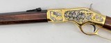 UBERTI TAYLORS & CO AMERICA REMEMBERS MODEL 1866 "YELLOW BOY" AMERICAN BUFFALO TRIBUTE 8/300 GOLD PLATE/ENGRAVED SMOOTH WOOD .44-40 WINCHEST - 6 of 23