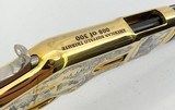 UBERTI TAYLORS & CO AMERICA REMEMBERS MODEL 1866 "YELLOW BOY" AMERICAN BUFFALO TRIBUTE 8/300 GOLD PLATE/ENGRAVED SMOOTH WOOD .44-40 WINCHEST - 16 of 23