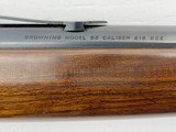 BROWNING MODEL 65 LEVER ACTION 24" ROUND BARREL 1 OF 3500 MADE #233 1989 MFD MIROKU JAPAN NEW OLD STOCK .218 BEE - 13 of 22