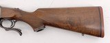 RUGER No.1 SINGLE SHOT RIFLE 26" BARREL BLUED WALNUT CHECKERED WOOD W/ RUGER RINGS TANG SAFETY RED PAD 6mm REM 1986 MFD - 3 of 18