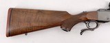 RUGER No.1 SINGLE SHOT RIFLE 26" BARREL BLUED WALNUT CHECKERED WOOD W/ RUGER RINGS TANG SAFETY RED PAD 6mm REM 1986 MFD - 6 of 18
