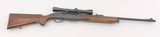 REMINGTON 742 WOODSMASTER SEMI AUTO RIFLE GOLD INLAY/ENGRAVED BEAR & DEER SCENE RECEIVER WEAVER K4 60-B SCOPE .30-06 SPRG - 2 of 21