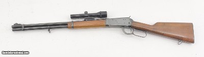 WINCHESTER MODEL 94 LEVER ACTION PRE 64 ACTION BUSHNELL E.E.R. 1.3X OPTIC 1953 MFD 20" BARREL SMOOTH WOOD
.30 30 WIN