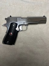 Colt Delta Elite Bright Stainless 1911 Semi Auto Pistol - 10mm - 1989