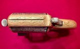 Engraved 1870’s James Reid “My Friend” Antique .22 Caliber Brass Knuckle Duster 7 Shot Revolver - 5 of 13