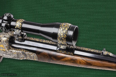 Peter Hofer, Ferlacher, caliber 7mm Remington Magnum, single-shot break-action rifle with double locking lugs and a Kersten lock, dating from 1992 - Image 10 of 14