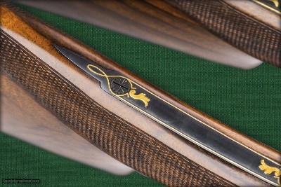 couple Browning FCS 25 shotguns with gold engraving, Fabrique Nationale Herstal S.A. Belgium, 1984 - Image 13 of 15