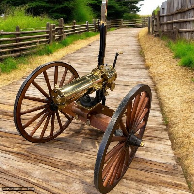 US Colt 1877 Bulldog Reissue Gatling Gun No.08 with Artillery Carriage 45/.70 Gov’t