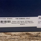 “The Samuel Colt” Limited Edition Collectors Set: Colt Python Sapphire .357/38 SPL+P 3” Revolver #26 of 500 made! - 3 of 10