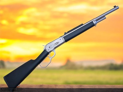 Chiappa 1886 Kodiak 45-70 Government Lever Action Rifle 18.5” Barrel Black Synthetic Stock / Brushed Stainless Steel - Image 8 of 13