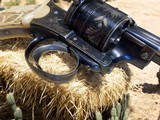 1850s Verney Carron Fres Belgium made 11mm Pinfire Revolver with Gold Inlay Engraving - 8 of 14