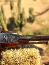 1850s Verney Carron Fres Belgium made 11mm Pinfire Revolver with Gold Inlay Engraving - 3 of 14