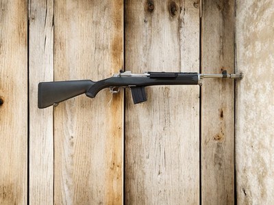 Ruger Mini-14 with black polymer furniture now for sale!
