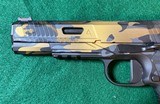 Nighthawk Custom Agent 2 Black and Gold Multicam 1911 Style Pistol Chambered in .45 ACP - Image 3 of 10