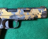 Nighthawk Custom Agent 2 Black and Gold Multicam 1911 Style Pistol Chambered in .45 ACP - Image 8 of 10