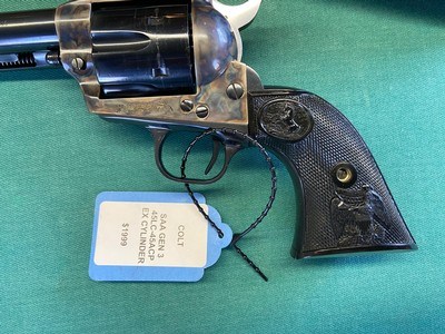 Colt Single Action Army Gen 3 Chambered in .45 LC W/ Extra .45 ACP Cylinder W/ Holster - Image 3 of 20
