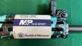 S&W M&P Model 15-22.22Cal LR in Robins Egg Blue Camo Platinum Finish - Image 5 of 13