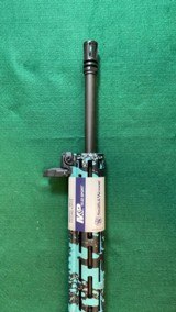 S&W M&P Model 15-22.22Cal LR in Robins Egg Blue Camo Platinum Finish - Image 4 of 13