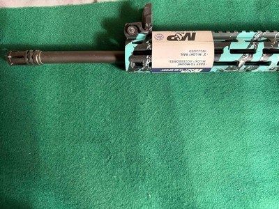 S&W M&P Model 15-22.22Cal LR in Robins Egg Blue Camo Platinum Finish - Image 2 of 13