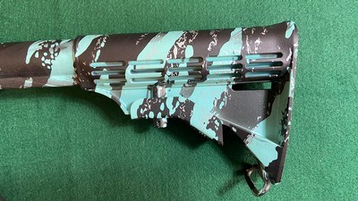 S&W M&P Model 15-22.22Cal LR in Robins Egg Blue Camo Platinum Finish - Image 10 of 13