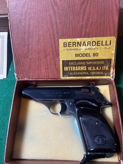Italian Bernadelli Model 80 .380 Auto Pistol Pocket Gun - Image 9 of 11