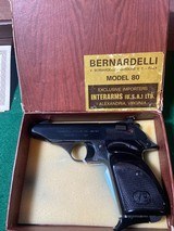 Italian Bernadelli Model 80 .380 Auto Pistol Pocket Gun - Image 9 of 11