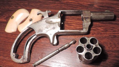 Hopkins & Allen Model XL No. 3 .32 Rimfire Suicide Special Revolver with Ivory Grips - Image 12 of 12