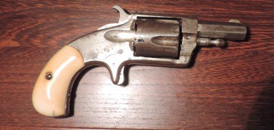 Hopkins & Allen Model XL No. 3 .32 Rimfire Suicide Special Revolver with Ivory Grips - Image 2 of 12