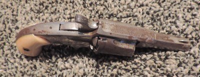 Hopkins & Allen Model XL No. 3 .32 Rimfire Suicide Special Revolver with Ivory Grips