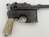 Mauser C96 “Bolo” – Factory Engraved – Factory Mint – Original Ivory Grips – All Matching – Presentation Grade – $24,000 - 2 of 15