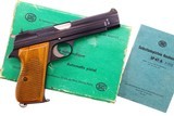 Swiss SIG P210-1 Pistol, Early, Green Box, 9mmP, P53599, I-1024 - 1 of 10