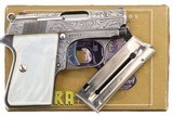 Astra Silver Engraved Cub 2002 Pistol, .22 Short, Boxed, 99034, FB01452 - 3 of 10