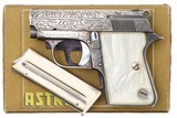 Astra Silver Engraved Cub 2002 Pistol, .22 Short, Boxed, 99034, FB01452 - 2 of 10