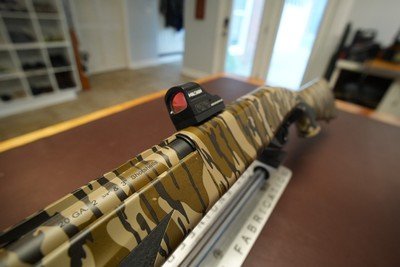 Weatherby Element in Bottomlands Camo 20ga with extras. - Image 9 of 12