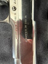 1943 Ithaca M1911A1 double stamped Silver U.S. Army .45 Cal w/History - 3 of 6