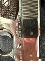 1943 Ithaca M1911A1 double stamped Silver U.S. Army .45 Cal w/History - 6 of 6