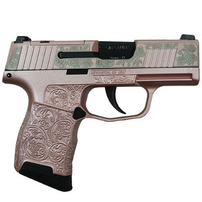 SIG Sauer P365 Rose Gold & Roses 9mm Micro Compact with Night Sights