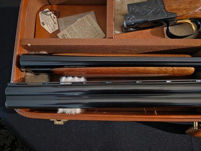 CASED BELGIUM BROWNING SUPERPOSED 2 BARREL MATCHED SET - Image 5 of 20