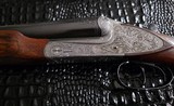SIMSON SUHL THURINGENSIDE PLATE 12 GA. SXS WITHDEEP RELIEF HAND ENGRAVING - Image 5 of 20