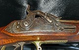 UNIQUE ANTIQUE OCTAGON BARRELED SXS SPORTING CAPE MUZZLE LOADER WITH HAMMER SAFETY MECHANISM - Image 9 of 20