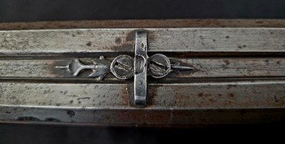 UNIQUE ANTIQUE OCTAGON BARRELED SXS SPORTING CAPE MUZZLE LOADER WITH HAMMER SAFETY MECHANISM - Image 14 of 20