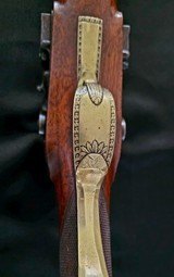 UNIQUE ANTIQUE OCTAGON BARRELED SXS SPORTING CAPE MUZZLE LOADER WITH HAMMER SAFETY MECHANISM - Image 11 of 20