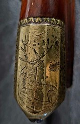 UNIQUE ANTIQUE OCTAGON BARRELED SXS SPORTING CAPE MUZZLE LOADER WITH HAMMER SAFETY MECHANISM - Image 10 of 20