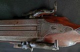 UNIQUE ANTIQUE OCTAGON BARRELED SXS SPORTING CAPE MUZZLE LOADER WITH HAMMER SAFETY MECHANISM - Image 20 of 20