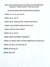 SMITH AND WESSON MODEL 29 UNISSUED* NEVER FOLDED* NEVER USED* FACTORY MANUAL - 6 of 7