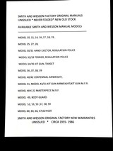 SMITH AND WESSON MODEL 27 UNISSUED FACTORY ORIGINAL REVOLVER MANUAL 3 INCH BARREL - 6 of 8
